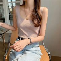 Top de Punto Zjaiss 2025 Camiseta Deportiva Casual para Mujer Cuello Redondo Lento Verano - details 25