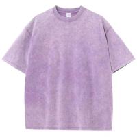 Camiseta lavada de algodón para hombre, cuello redondo, manga corta, informal, básica, transpirable, clásico, para Deporte, 100% - details 12