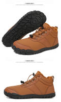 Zapatos de algodón cálidos de terciopelo impermeables antideslizantes zapatos de cinco dedos descalzos de suela gruesa para mujer - details 42