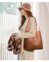 Bolso de hombro de lujo para mujer, bandolera sencilla de Color puro, bolso de compras de gran capacidad - details 17