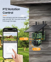 Camara de vigilancia exterior solar inteligente GPS localizador solar HD 360 grados doméstico alarma 4G vigilancia - details 7
