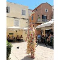 Elegante Vestido Largo de Chiffon con Estampado Moda Europea y Americana para Mujeres - details 16