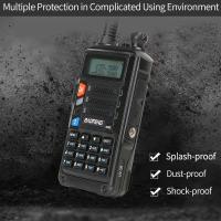 UV-5R Plus-walkie-talkie de 15W, dispositivo con cargador USB, transceptor de largo alcance de 16 KM, UHF, VHF, Radio Ham, UV 5R, Radio bidireccional para caza - details 4