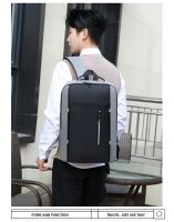 Mochila De Negocios impermeable para hombre, morral escolar con USB de 15,6 pulgadas, para ordenador portátil, de gran capacidad - details 3
