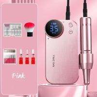 Taladro profesional de uñas, 35000 RPM, máquina de lima eléctrica recargable para uñas acrílicas, pulido y pulido - details 5