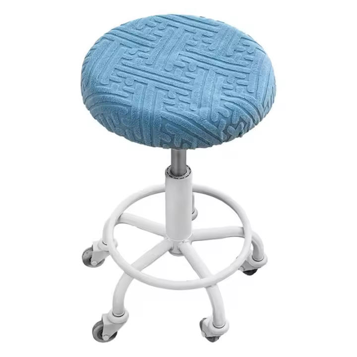 Funda de cojín elástica para taburete redondo, funda protectora para silla resistente al desgaste, a prueba de polvo, barra suave, asiento giratorio, textil para el hogar, 1 ud. - 1