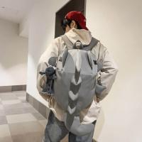 Mochila impermeable de tiburón a la moda, bolso informal de viaje para ordenador portátil con múltiples bolsillos, mochila escolar de nailon de gran capacidad para estudiantes universitarios y adolescentes - details 8