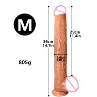 Leten-consolador largo negro de silicona suave, masturbadores vaginales, juguete erótico, Juguetes sexuales para mujeres, pareja y adultos - details 15