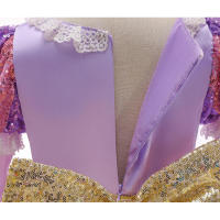 Rapunzel Cosplay princesa púrpura largo niña enredado vestido de fiesta de Halloween niños cumpleaños Navidad 2-10Y - details 5