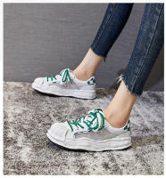 Zapatos blancos nuevos de piel de concha, zapatos de plataforma con suela gruesa, zapatos deportivos transpirables y versátiles para mujer. - details 23