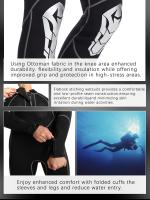 Hisea-Traje de Neopreno para Hombre, con Patrón de Dragón, 3Mm de Grosor, a Prueba de Frío, Manga Larga, Una Pieza, con Alta - details 3