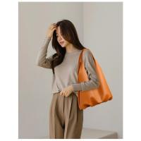 Bolso Tote de Gran Capacidad Bolso de Hombro Trendy para Mujeres Cuero PU Sencillo - details 7