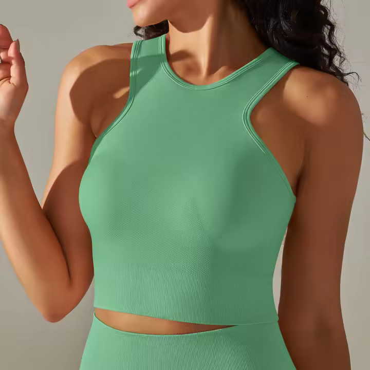 Sujetador deportivo Push Up Fiess a prueba de golpes para mujer, para yoga cómodo, correr, chaleco sexy - 1