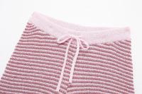 Conjunto de Moda para Mujer OUWU Camisa con Cuello de Raya y Pantalones Cortos Elásticos - details 36
