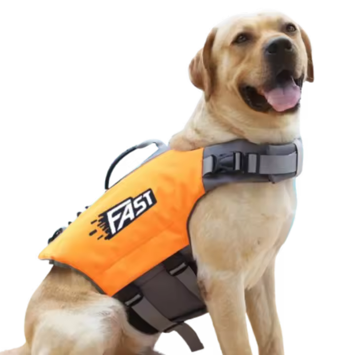 Chaleco salvavidas ajustable para natación de mascotas, traje de baño de poliéster con gran flotabilidad para cachorros, ropa reflectante para salvar vidas de perros - 1