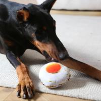 Juguete para perros relleno de felpa que simula huesos de pierna de pollo haciendo sonidos juguete para mascotas juguetes para perros pequeños accesorios - details 1