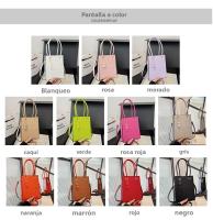 Bolso Cruzado Mini de Caramelo Bolso de Mano Estiloso con Partitura de Música - details 2