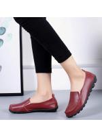 Zapatos planos de mujer de cuero genuino, bailarina, zapatos de enfermera, mocasines, mocasines para mujer, zapatos planos sin cordones plateados para mujer, bailarinas suaves - details 3