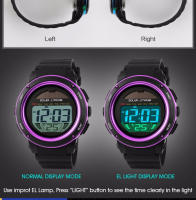 Reloj de Pulsera Deportivo al Aire Libre SKMEI para Hombres Correa de PU Solar Cronógrafo Alarma 5Bar Impermeable Digital Reloj Hombre 1096 con Material de Banda de Cuero Vegetal - details 14