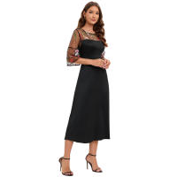 2025 Primavera/Verano Nueva falda larga de vestido bordado de encaje para mujer grande - details 4