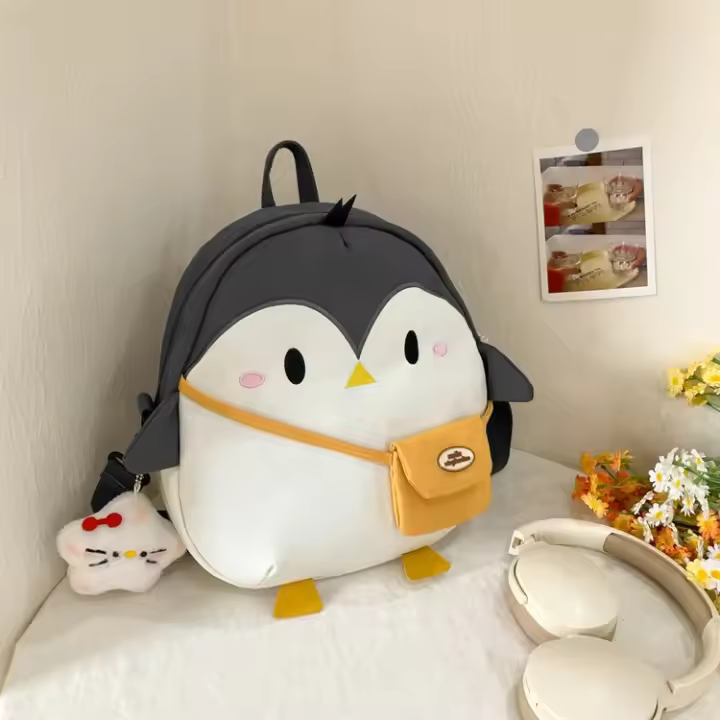 Mochila de Nylon Resistente a la Suciiedad Diseño de Dibujos Animados Ideal para Jardín de Infantes, Escuela, Uso Casual - 1