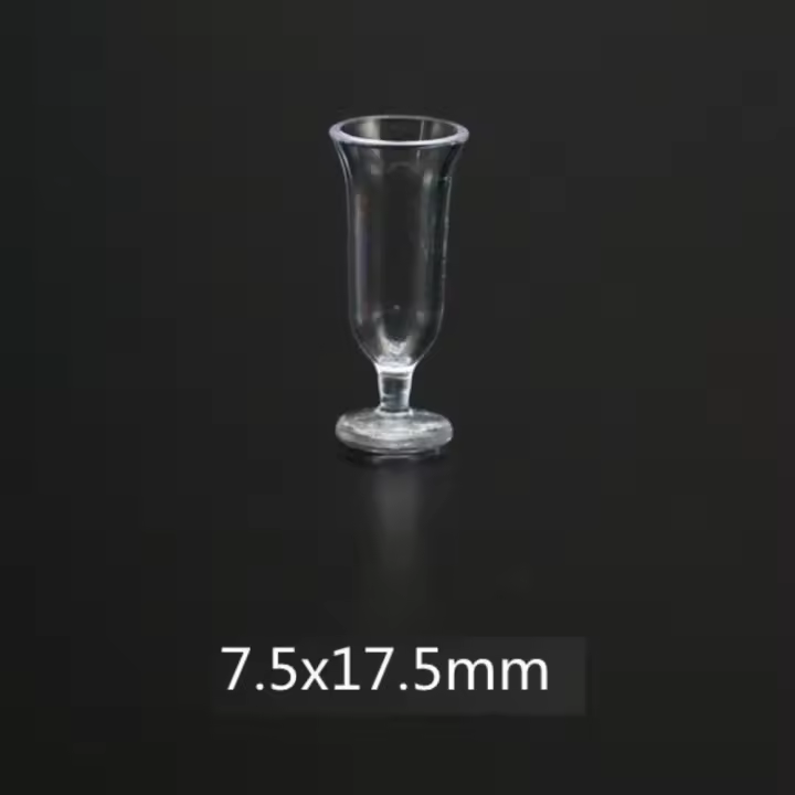 10 unids/set simulación 1:12 muebles para casa de muñecas copa de vino tinto copa de jugo casa de muñecas copa de vino divertida artesanía DIY - 1