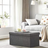 Baúl de Almacenamiento Plegable 38 x 76 x 38 cm Soporte hasta 300 kg Ideal para Sala de Estar Dormitorio - details 3