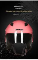 Casco de Moto rcycle para hombre, Casco de doble lente para Scooter, vespa, pueblo, capacete de Moto - details 6