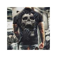 Camiseta 3D De Hombre Con Estampado De Calavera Talla Grande Estilo Casual Verano Manga Corta Transpirable Ropa Diaria - details 10