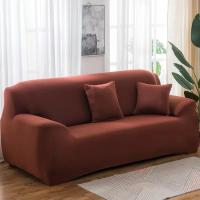 Fundas de Sofá Elásticas de Color Sólido Cubiertas de Muebles para Sala de Estar - details 21