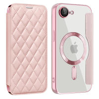 Flip para iPhone 16e Plus 16 15 14 13 Pro Max, funda protectora de gaanoplastia con cepillo antirrobo de cuero magnético Magsafe - details 8