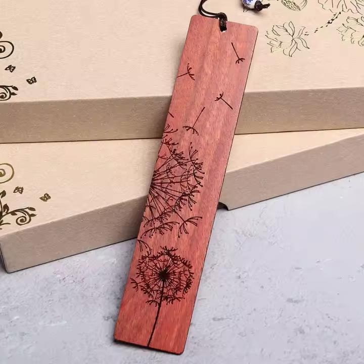 Marcapáginas de Alta Calidad Estilo Chino, Clip para Libros Tallado en Madera de Sándalo, Herramientas de Lectura para Estudiantes y Profesores - 1