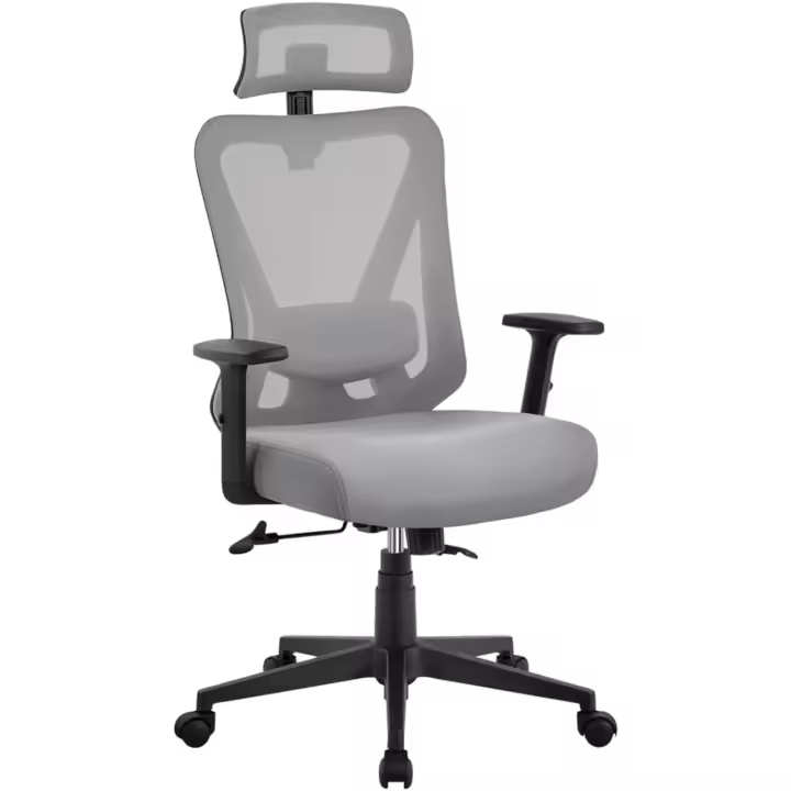 Silla de Oficina Ergonómica Respirable, Ajustable, Bloqueable entre 90° y 130° Soporte Lumbar - 1