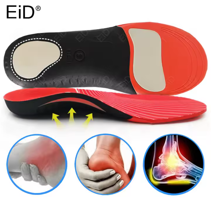 EiD plantillas ortopédicas para zapatos deportivos, suela de soporte para el arco, almohadilla de inserción, plantilla ortopédica para zapatos, fasciti plantar para hombres y mujeres - 1