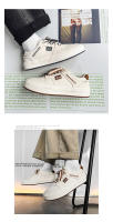 Zapatos blancos grandes de suela gruesa y punta redonda para hombre, tendencia ins otoño 2025, versión coreana, zapatos casuales para estudiantes, zapatos casuales, zapatos deportivos - details 4