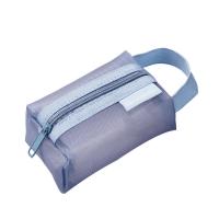 Bolsa De Cosméticos Con Manija De Malla Transparente Bolsa De Viaje Para Maquillaje Portátil Y Organizador De Almacenamiento - details 7