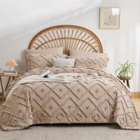 Conjunto de Edredón de Colores Sólidos de 7 Piezas Edredón de Cama Suave y Transpirable en Tonos Boho Hipoalergénico - details 0