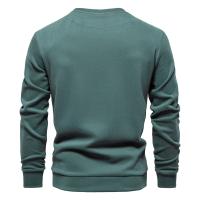 Sudaderas con cuello redondo de mezcla de algodón para hombre Patckwork, sudadera deportiva informal de moda con cuello redondo para hombre - details 15
