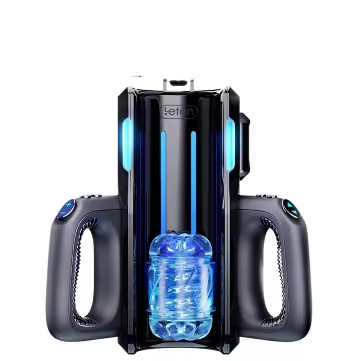 Leten Thrusting-Pro-juguete sexual telescópico automático para masturbación vaginal, masturbador masculino potente de alta velocidad, 12cm - 1