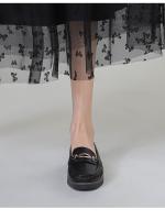 Zapatos de cuero pequeños de un solo paso 2025, nuevo estilo, zapatos planos de una sola línea para mujer, mocasines casuales profesionales - details 1