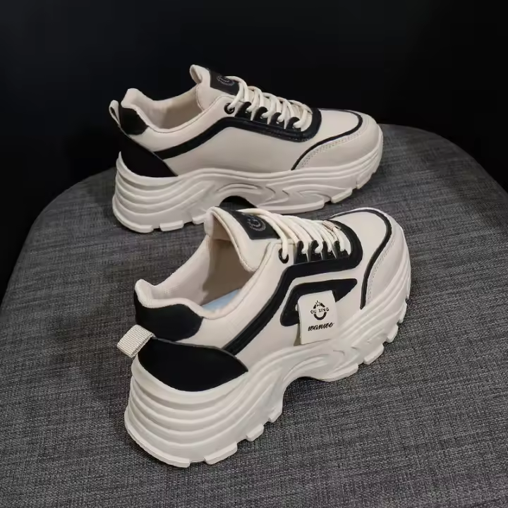 Zapatillas Casuales para Chicas Primavera 2025 Zapatillas de Correr para Estudiantes con Suela Gruesa Zapatillas de Moda para Mujeres - 1