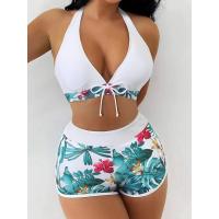 Traje de baño de mujer estampado con correa de surf - details 0