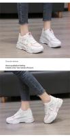 Zapatillas de deporte con cuña y cordones para mujer, zapatos deportivos ligeros con suela gruesa, cómodos, para ocio, primavera y otoño, 2024 - details 1