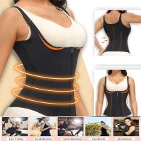 Faja reductora 2 en 1 para mujer, parte superior adelgazante con cremallera para control del abdomen, soporte lumbar para entrenamiento y entrenamiento - details 4