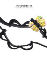 Cinturón de la carrera AONIJIE Unisex E4076 con bolsillo para bandas en la cintura para triatlón maratón ciclismo motor con 6 bucles de gel - details 7