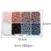 Kit DE FABRICACIÓN de pulseras de Cuentas pequeñas con textura brillante resistente a la corrosión para decoraciones, accesorios de ropa - details 2