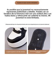 Nuevos Zapatos Deportivos Y De Ocio, Zapatos Blancos Versátiles De Suela Gruesa - details 1