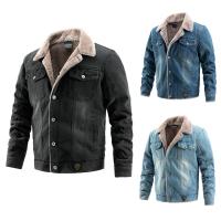 Chaqueta de lana forrada de lana de cordero para hombre, ropa de trabajo de algodón, invierno, camionero, mejor - details 0