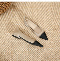 Nuevo estilo elegante de celebridad, cadena dorada, zapatos individuales de tacón bajo, zapatos individuales casuales - details 30
