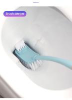 Cepillo de Inodoro de Doble Cabeza Cepillo de Limpieza de Baño de Pelo Suave - details 7